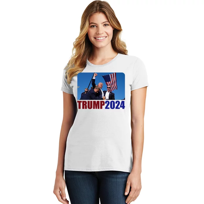 Trump 20247 Election Pennsylvania Rally Shooting Women's T-Shirt