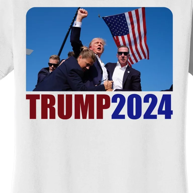 Trump 20247 Election Pennsylvania Rally Shooting Women's T-Shirt