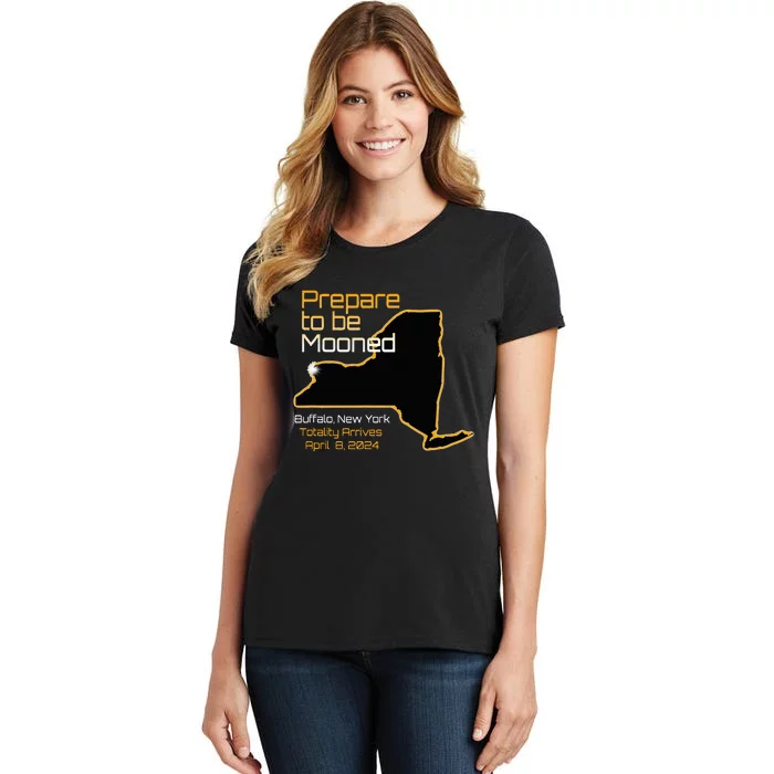 Total 2024 Eclipse Buffalo New York Totality Mooned Women's T-Shirt