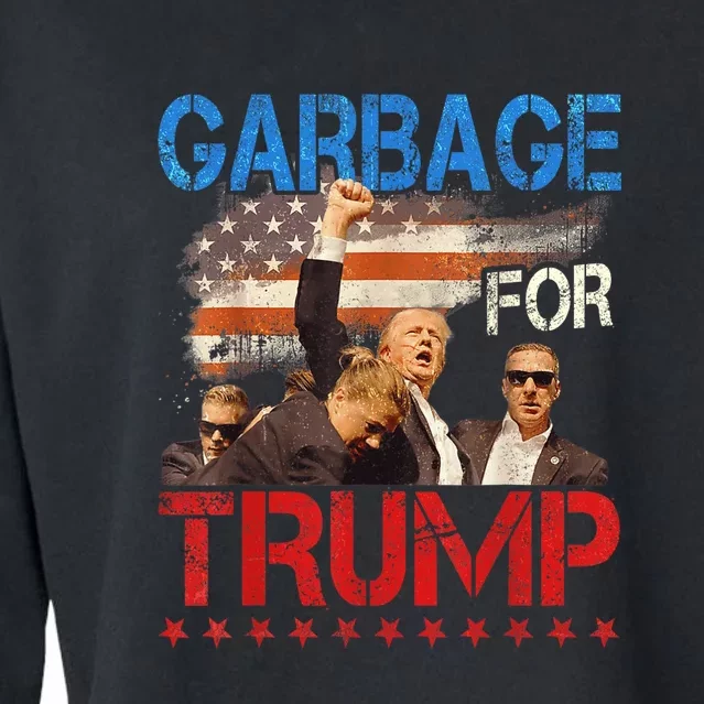 Trump 2024 Election Proud To Be Garbage Vote Trump President Cropped Pullover Crew