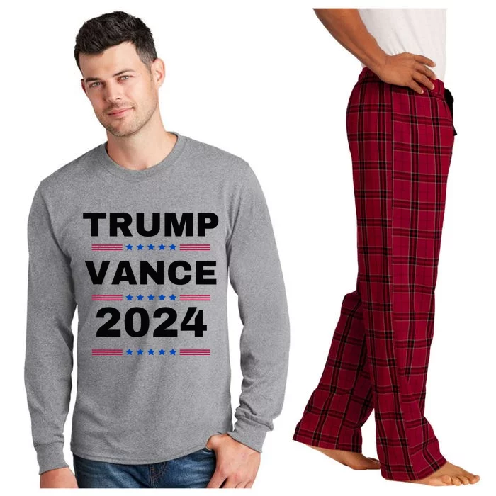 Trumpvance 2024 Election 2024 Trump For President Long Sleeve Pajama Set