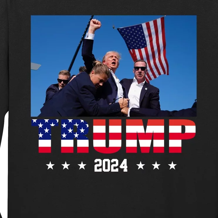 Trump 2024 Election Rally Photo Shooting Pennsylvania Long Sleeve Shirt