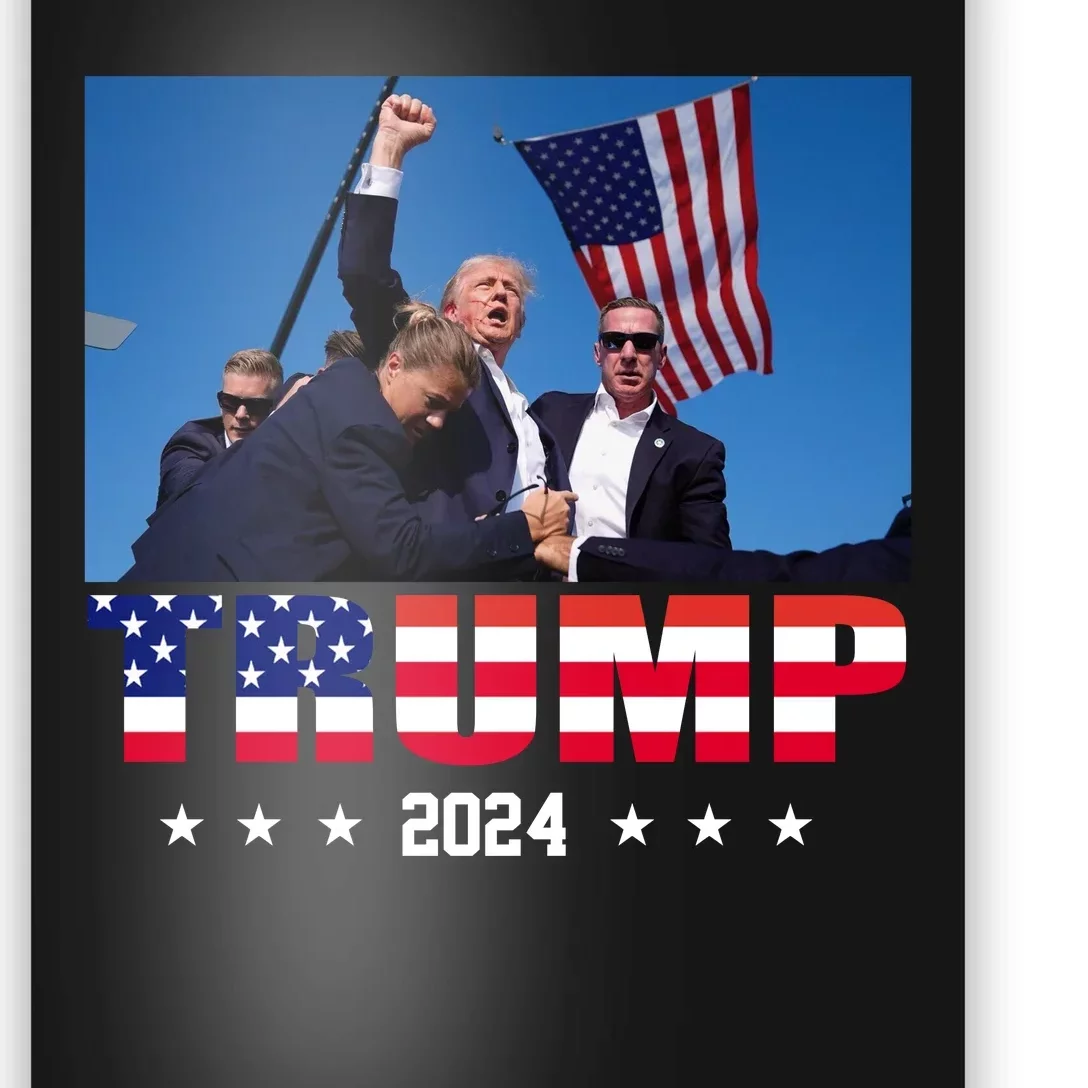 Trump 2024 Election Rally Photo Shooting Pennsylvania Poster