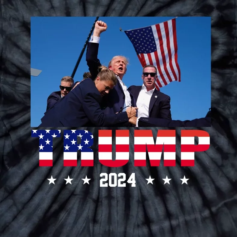 Trump 2024 Election Rally Photo Shooting Pennsylvania Tie-Dye T-Shirt