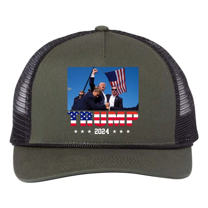 Trump 2024 Election Rally Photo Shooting Pennsylvania Retro Rope Trucker Hat Cap