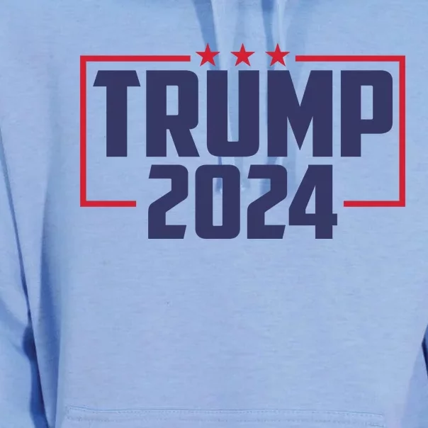 Trump 2024 Election Support Graphic Unisex Surf Hoodie