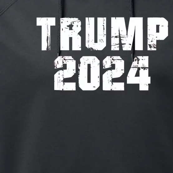 Trump 2024 Election Keep America Great Trump Performance Fleece Hoodie