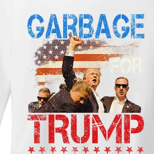 Trump 2024 Election Proud To Be Garbage Vote Trump President Gift Womens CVC Long Sleeve Shirt