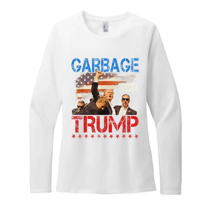 Trump 2024 Election Proud To Be Garbage Vote Trump President Gift Womens CVC Long Sleeve Shirt