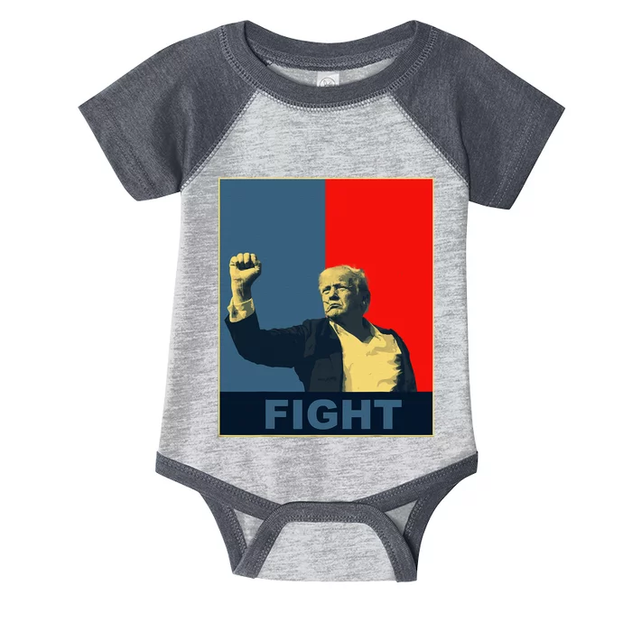 Trump 2024 Fight Design Infant Baby Jersey Bodysuit