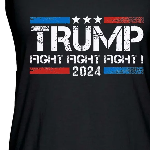 Trump 2024 Fight Fight Fight Trump President Election 2024 Ladies Essential Flowy Tank