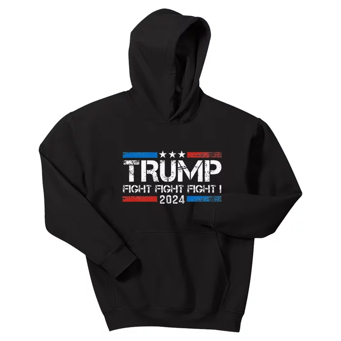 Trump 2024 Fight Fight Fight Trump President Election 2024 Kids Hoodie