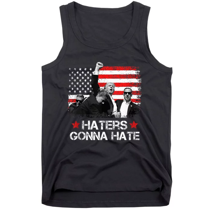 Trump 2024 Flag Haters Gonna Hate Pennsylvania Rally Trump Tank Top