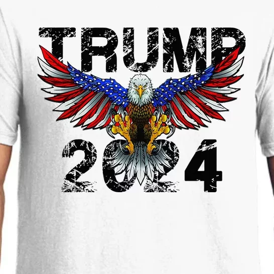 Trump 2024 Flag American Holiday Pajama Set