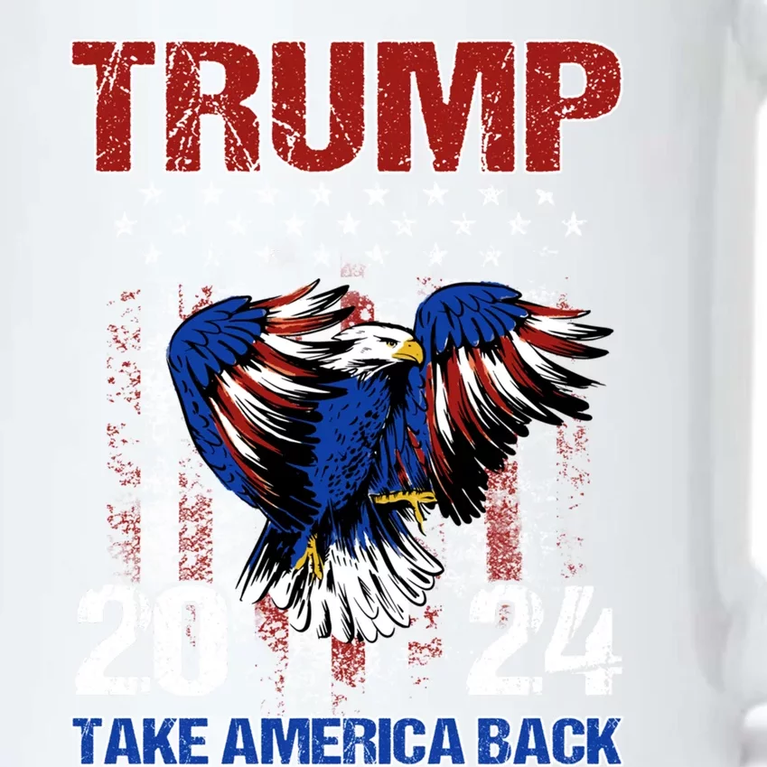 Trump 2024 Flag Take America Back Trump 2024 Gift Black Color Changing Mug