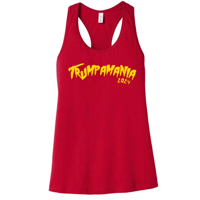 Trumpamania 2024 Funny Pro Donald Trump Women's Racerback Tank