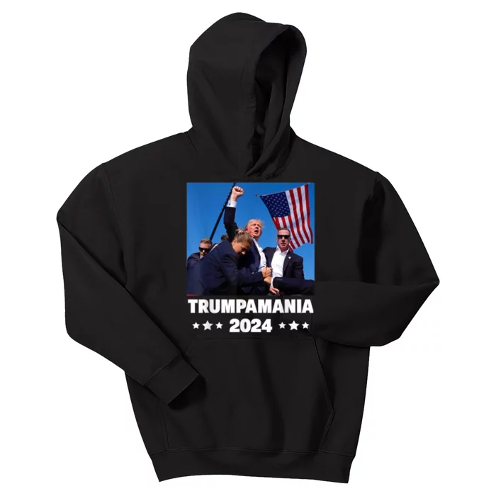 Trumpamania 2024 Funny Election Gift Kids Hoodie