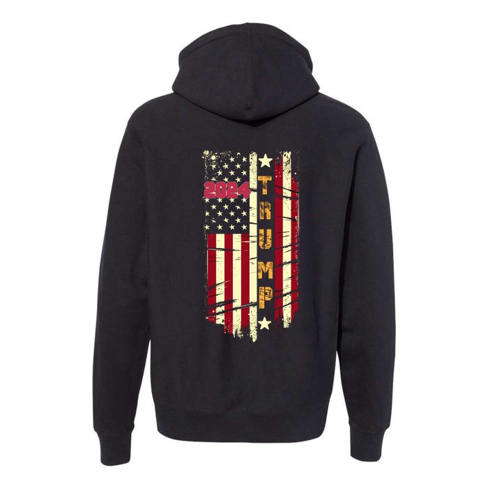 Trump 2024 Front And Back Front & Back Premium Hoodie