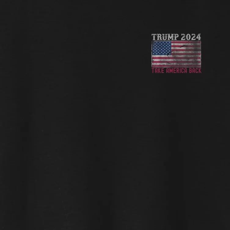 Trump 2024 Front And Back Front & Back Women's Crop Top Tee