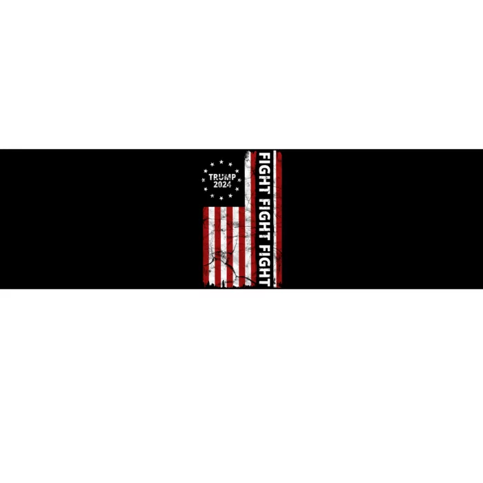 Trump 2024 Fight Fight Fight Usa Flag Bumper Sticker