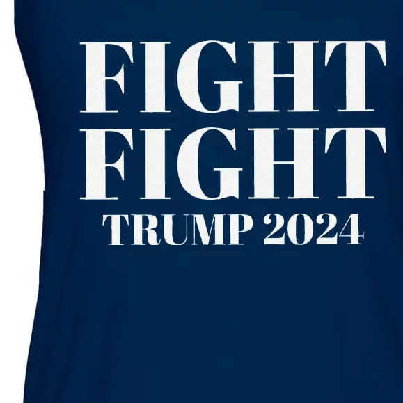 Trump 2024 Fight Fight Ladies Essential Flowy Tank