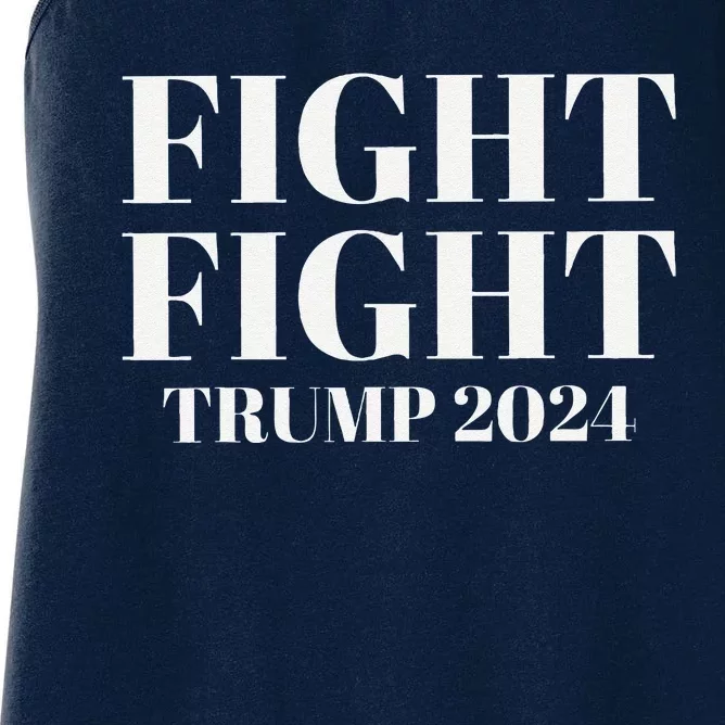 Trump 2024 Fight Fight Women's Racerback Tank