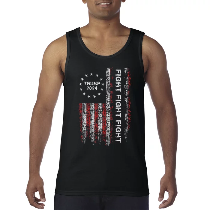 Trump 2024 Fight President Election Bold Design Tank Top