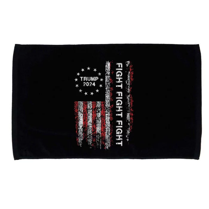 Trump 2024 Fight President Election Bold Design Microfiber Hand Towel