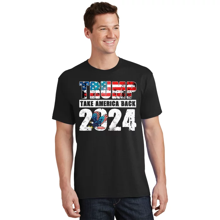 Trump 2024 Flag Take America Back T-Shirt