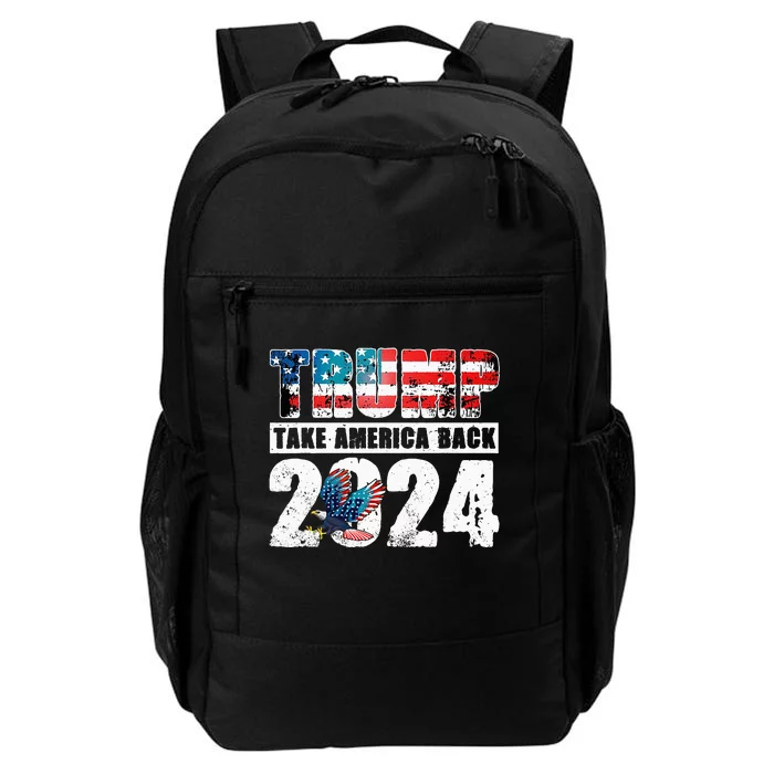 Trump 2024 Flag Take America Back Daily Commute Backpack