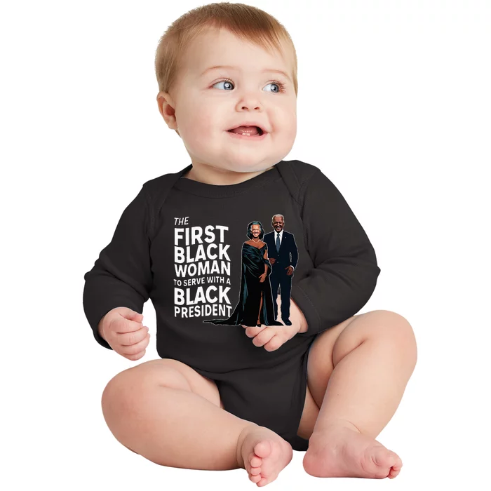 Trump 2024 Funny Biden Slip Quotes Humor Political Baby Long Sleeve Bodysuit