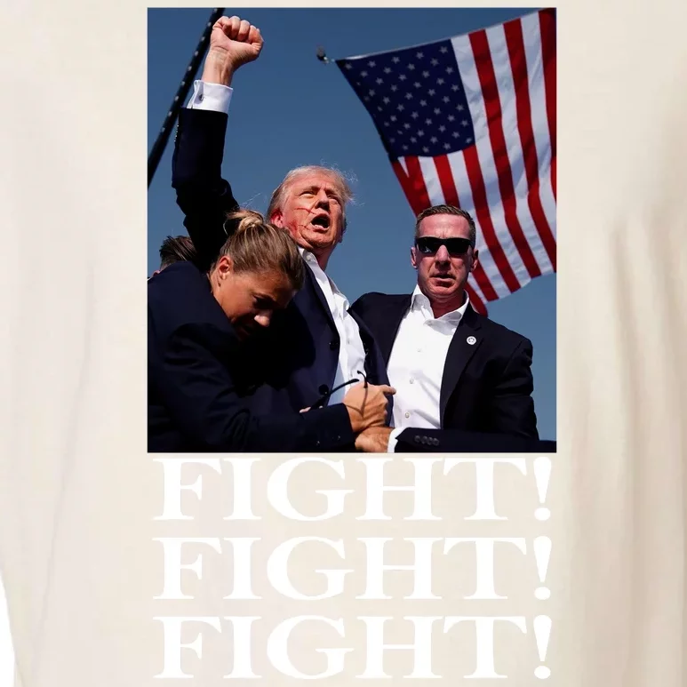 Trump 2024 Fight Fight Fight Fighting For Usa Garment-Dyed Women's Muscle Tee