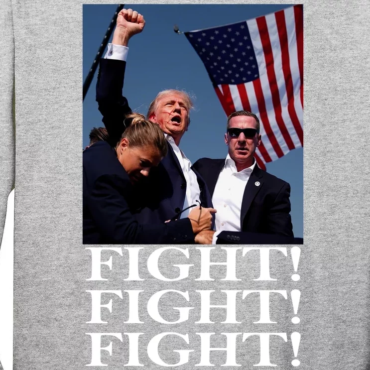 Trump 2024 Fight Fight Fight Fighting For Usa Tall Long Sleeve T-Shirt