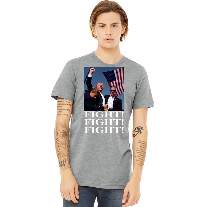 Trump 2024 Fight Fight Fight Fighting For Usa Premium T-Shirt