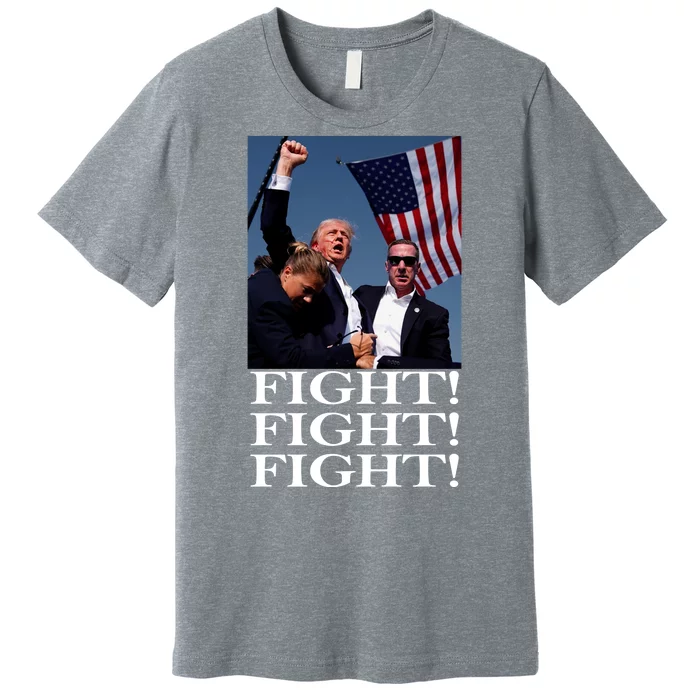 Trump 2024 Fight Fight Fight Fighting For Usa Premium T-Shirt