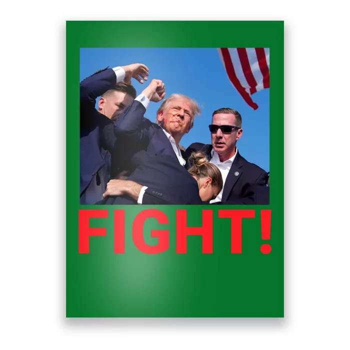 Trump 2024 Fight 2024 Pennsylvania Rally 2024 Usa Flag Save Our Republic Poster