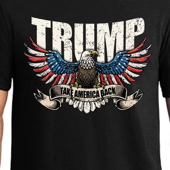 Trump 2024 Flag Take America Back Pajama Set