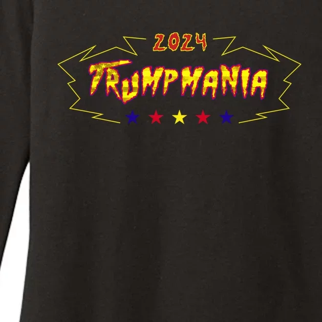 Trumpamania 2024 Funny Let Trumpamania Run Wild Womens CVC Long Sleeve Shirt