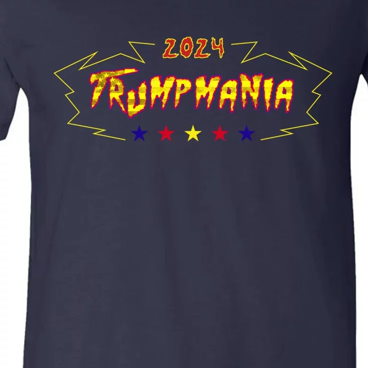 Trumpamania 2024 Funny Let Trumpamania Run Wild V-Neck T-Shirt