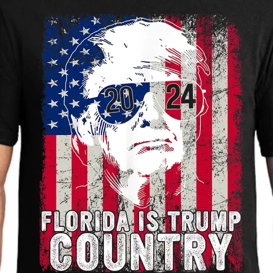 Trump 2024 Florida Trump Country American Flag Election Pajama Set