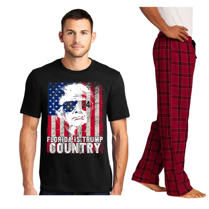 Trump 2024 Florida Trump Country American Flag Election Pajama Set