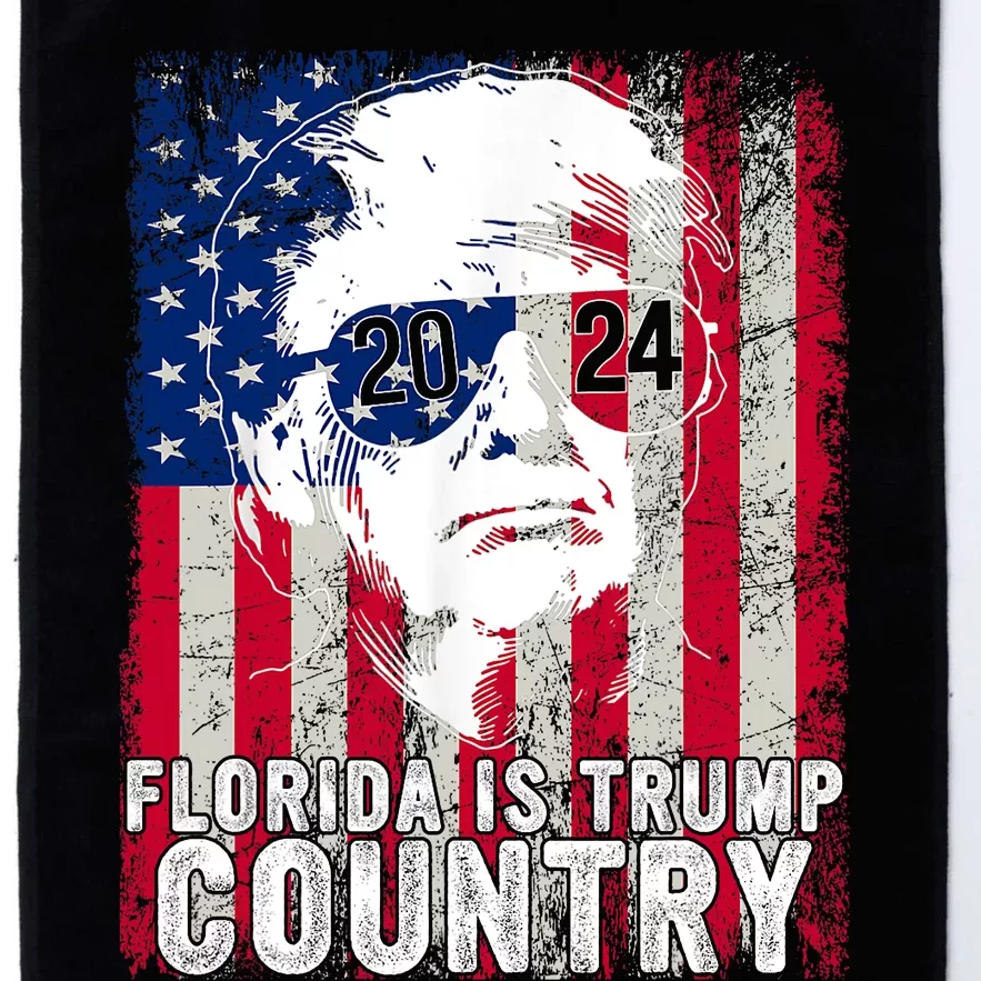 Trump 2024 Florida Trump Country American Flag Election Platinum Collection Golf Towel