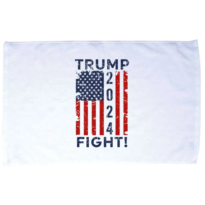 Trump 2024 Fight Fight Fight Trump President Election 2024 Microfiber Hand Towel