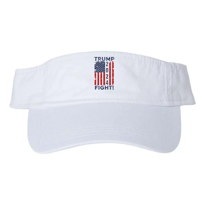 Trump 2024 Fight Fight Fight Trump President Election 2024 Valucap Bio-Washed Visor