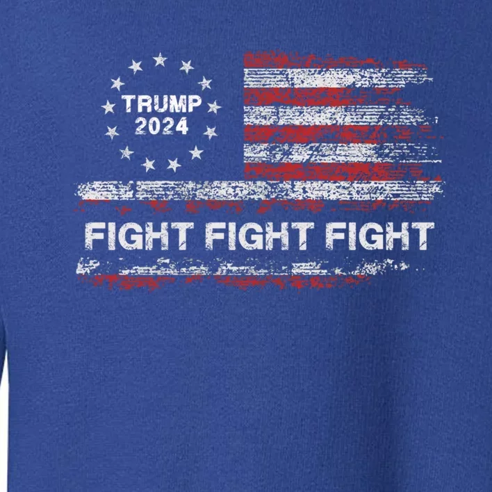 Trump 2024 Fight Fight Fight Trump President Election 2024 Gift Toddler Sweatshirt