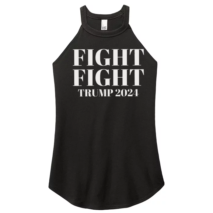 Trump 2024 Fight President Election Bold Design Women’s Perfect Tri Rocker Tank