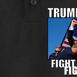 Trump 2024 Fight Fight Fight Assassination Attempt Fist Maga Dry Zone Grid Performance Polo