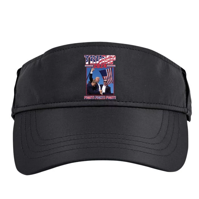 Trump 2024 Fight Fight Fight Adult Drive Performance Visor