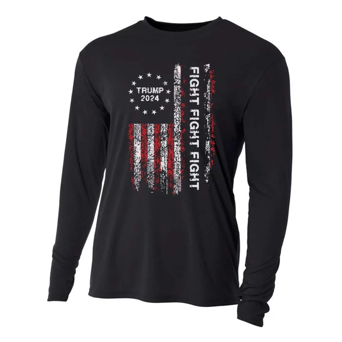 Trump 2024 Fight Fight Fight Trump President Election 2024 Cooling Performance Long Sleeve Crew