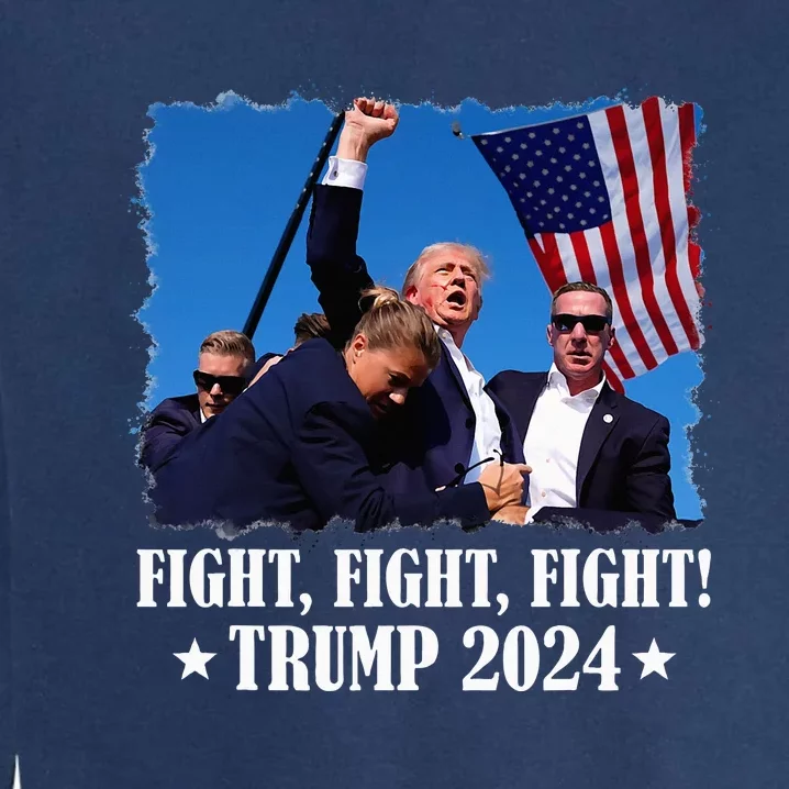 Trump 2024 Fight Fight Fight Trump 2024 Survives Rally Garment-Dyed Sweatshirt